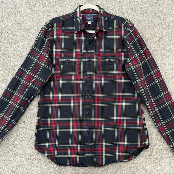 Duplicate Listing J.Crew Charcoal Grey & Red Plaid Long Sleeve Button Down Shirt - Picture 5 of 11